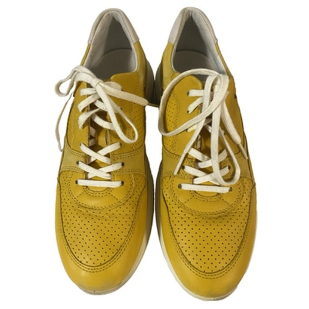 ECCO Women's Sz 9 EU 40 Marigold Soft 7 Runner Lace-Up Leather Sneakers Shoes